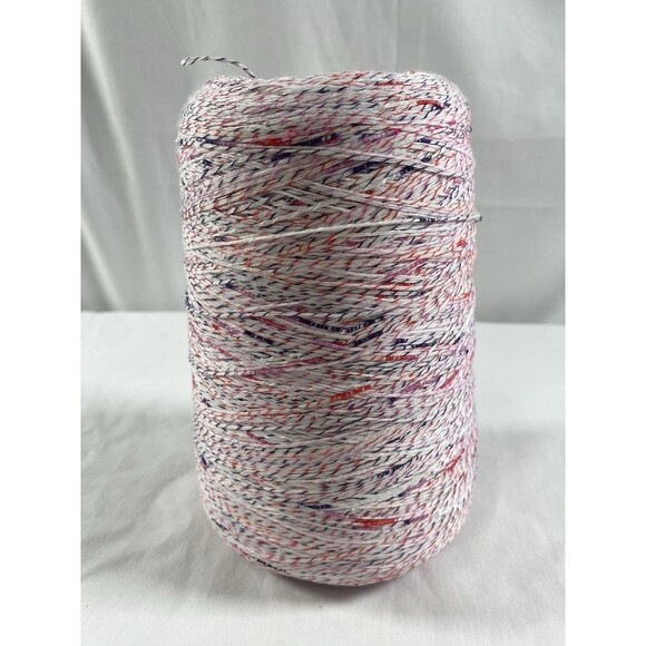 Soft Yarn Cotton White Red Purple Mixed  500g Fine #362 - Picture 1 of 3